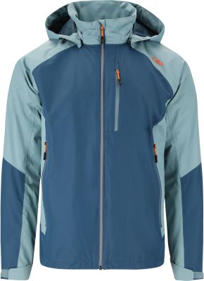 MAN JACKET ZIP HOOD BLUESTEEL 