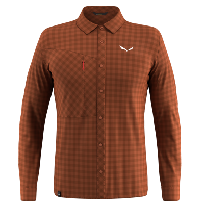 PUEZ DRY M L/S SHIRT bombay brown 